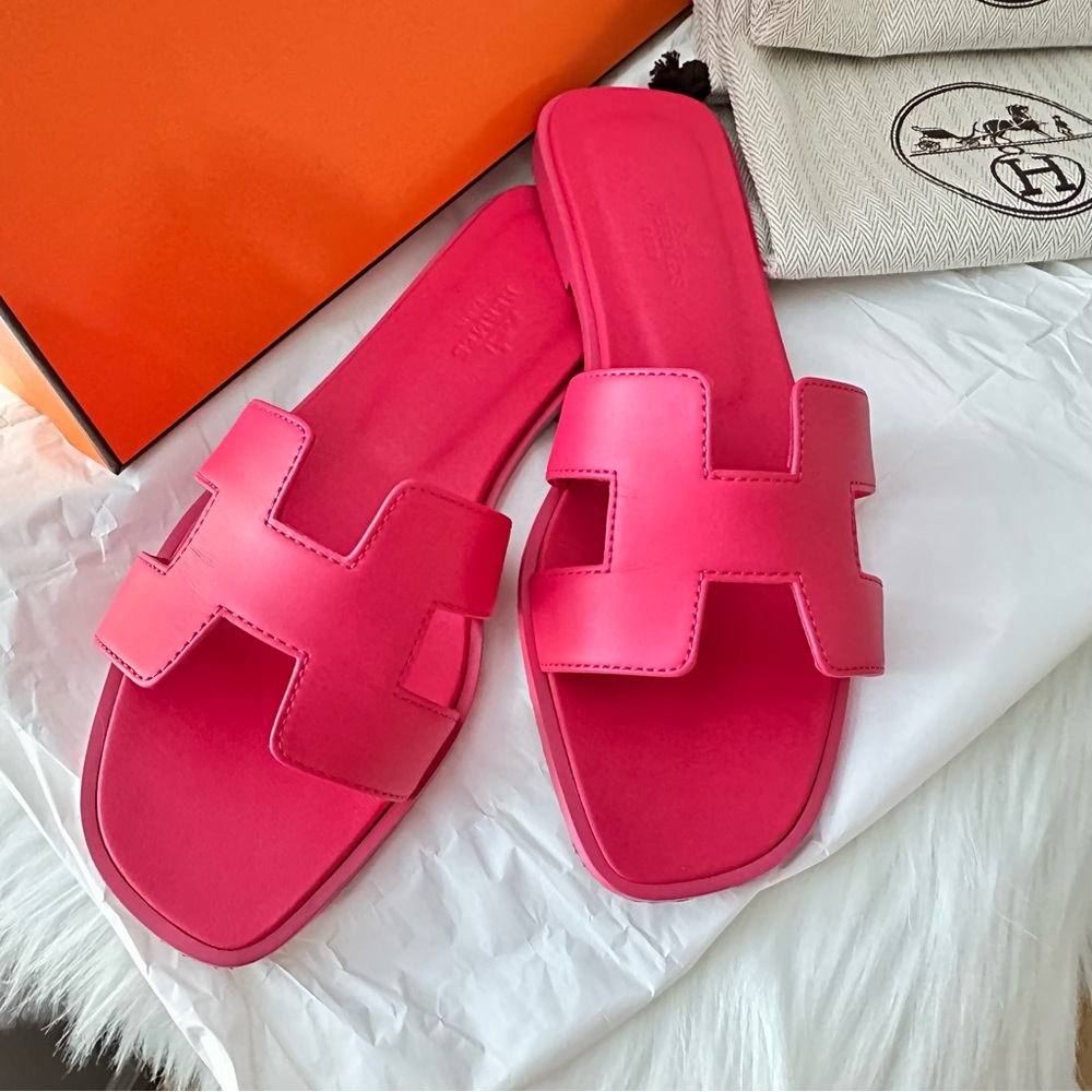 Hermes Oran 37 Rose Vinicunca (Pink/Fuchsia)